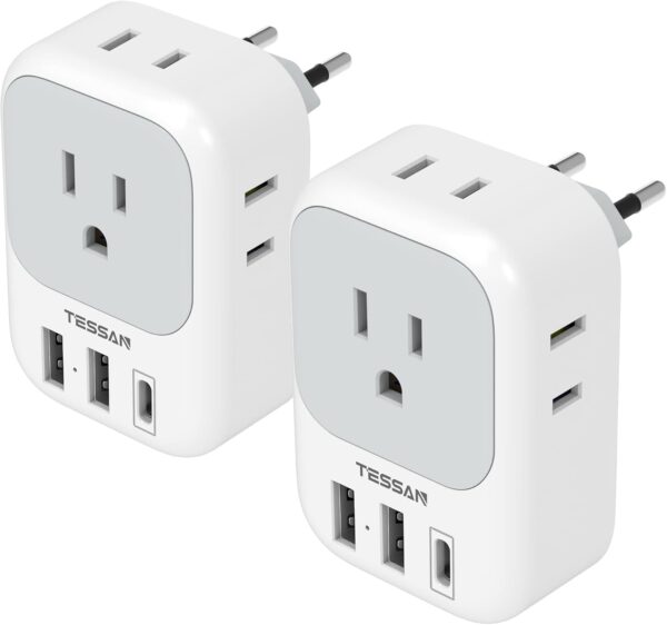 Limited deal E F Plug Adapter USB C, Germany France 21% off - Image 2